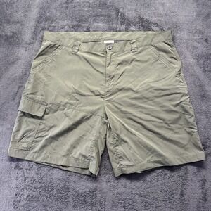 Columbia Battle Ridge II Shorts Men's 42 Omni Shade Ripstop Nylon 5 Pocket Olive